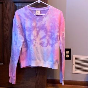 tie-dye cropped southwestern spirit long sleeve